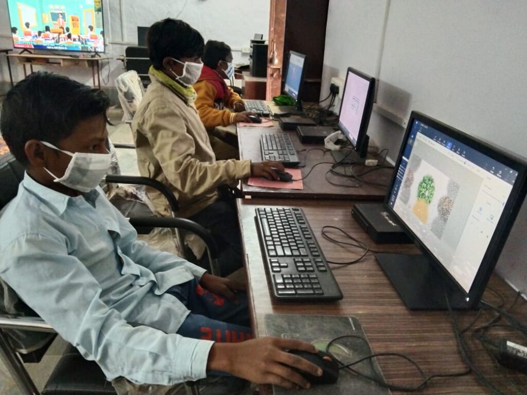 Computer Learning Centre for Children of Tribal and Economically Weaker Sections - Sankalp Society Mamoni